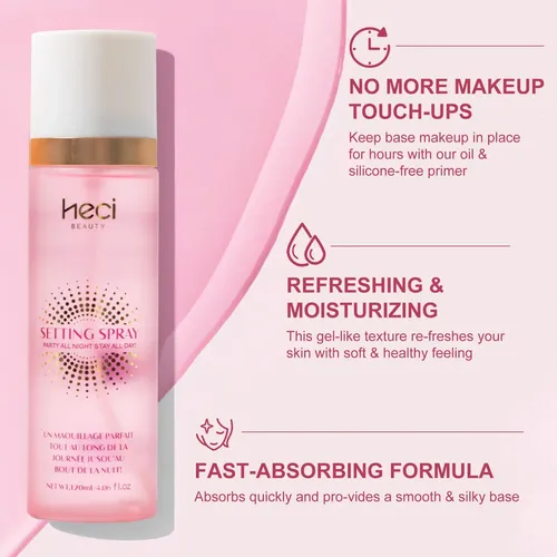 Spray Fijador De Maquillaje Neci Beauty 120 Ml Rosa