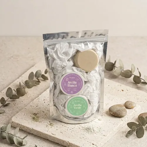 Kit Mascarillas Arcilla Blanca Arcilla Verde Jabon De Arroz