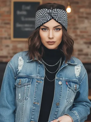 Vincha Para El Pelo Mujer Tejida Print