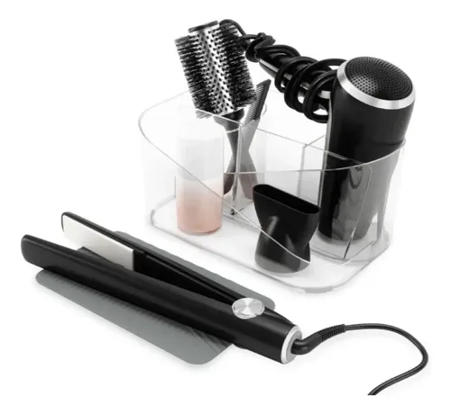 Organizador De Maquillaje Umbra Glam + Base Para Planchita Color Transparente