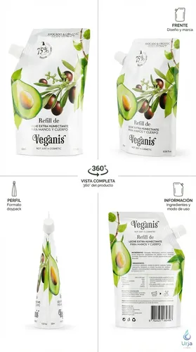 Leche Humectante Vegana Palta 300 Ml Doypack Veganis