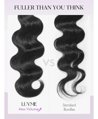 Cabello Humano Virgen Luvme 18 In Body Wave 1 Mechón 100%