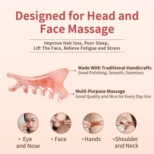 Peine De Masaje Taihi 4 En 1, Herramientas Faciales Gua Sha