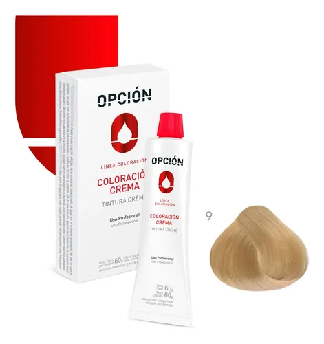 Tintura Crema Profesional De Cabellos Opcion Coloracion 60g Tono 90 – RUBIO EXTRA CLARO CALIDO