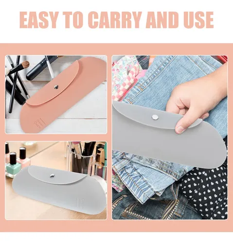 Bolsa De Silicona Para Brochas De Maquillaje, 2 Unidades, Bo