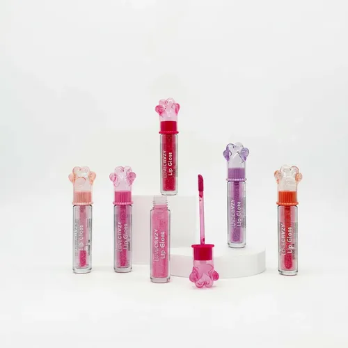 Lip Gloss Con Glitter Love Crazy Huella Perro 8ml