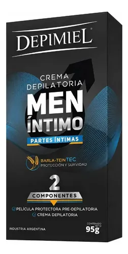 Crema depilatoria Depimiel Men Íntimo para zona íntima piel normal 95 ml 95 g