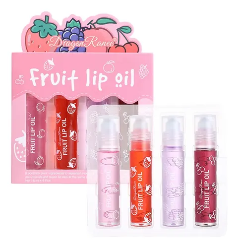 Set De 4 Aceites Labiales Hidratantes Dragonranee Fruit