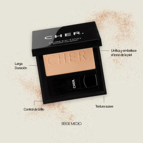 Polvo Compacto Hd Cher 2-beige Medio 4.5g