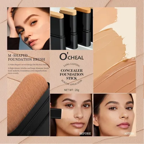 Base Stick O’cheal Natural 02, Concealer Y Contorno De