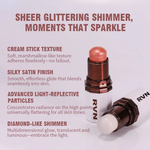 Barra De Iluminador Facial Efecto Brillante Maquillaje