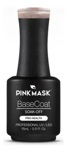 Pink Mask Base Rubber Gel Color X 15ml/.5floz Rubber Sparkly Gold
