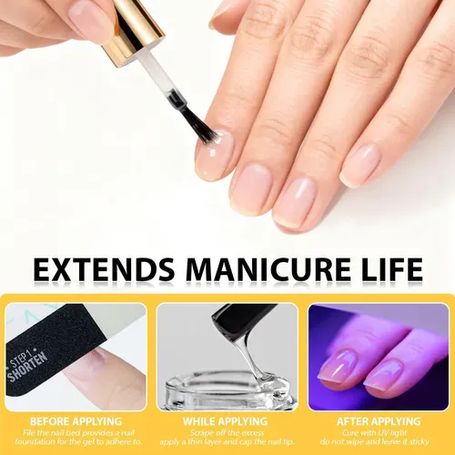 Base Coat Gel Transparente Karroy 18 Ml Para Uñas