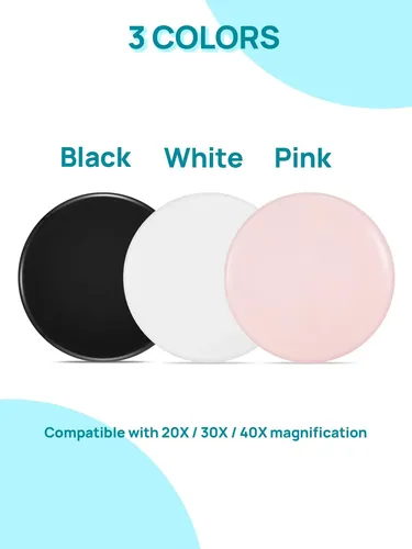 Espejo Compacto Macaki 3 De Doble Cara Con Aumento De 20x, N