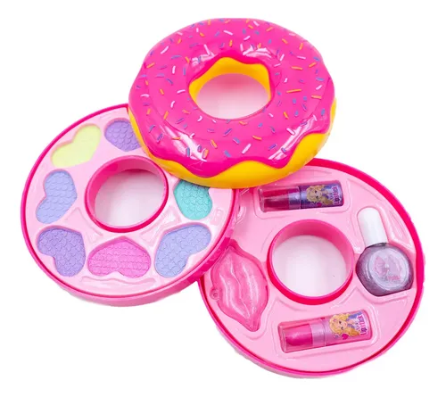 Set de Maquillaje y Uñas Sebigus Para Niños Con 7 Sombras y 2 Labiales