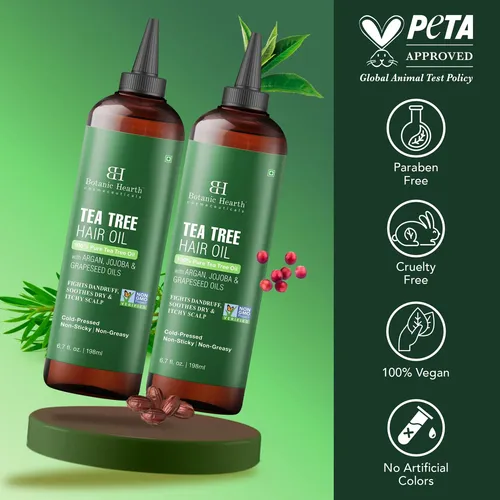 Aceite Capilar Botanic Hearth Tea Tree 2 Unidades 396ml