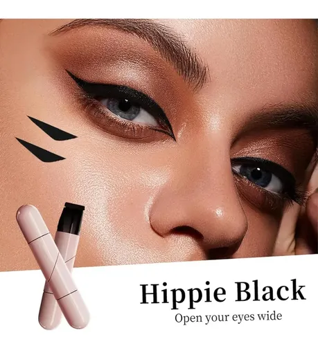 Sello De Eyeliner Plegable Reatiful 2pcs Negro Resistente Negro