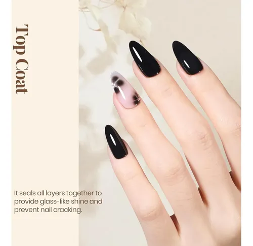 Top Coat Gel Beetles 15ml, Base Y Acabado Brillante Para