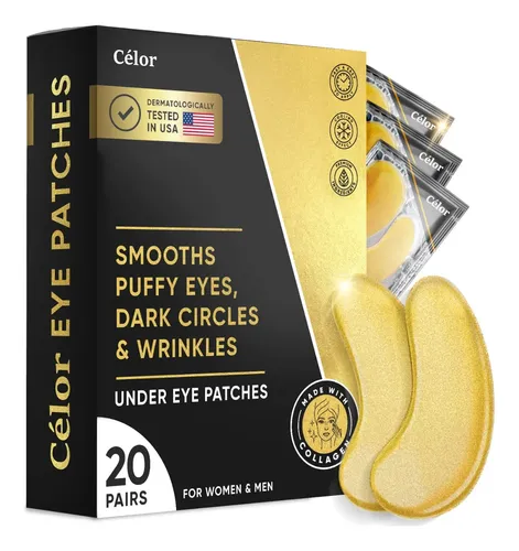 Mascarilla Para Ojeras Parches Ojos Colageno 40u