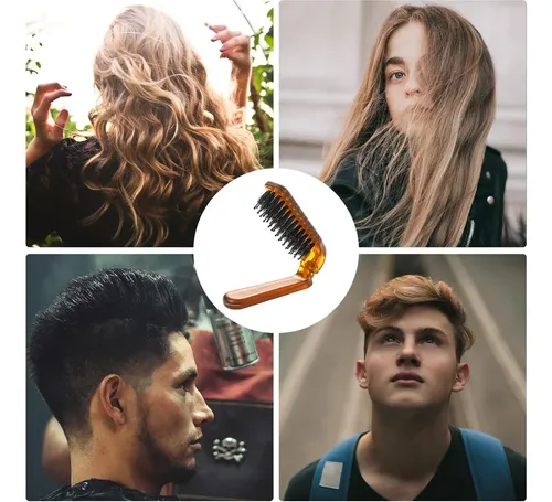 Cepillo De Cabello Plegable Sliverdew Mini 17.8×2.5cm Para