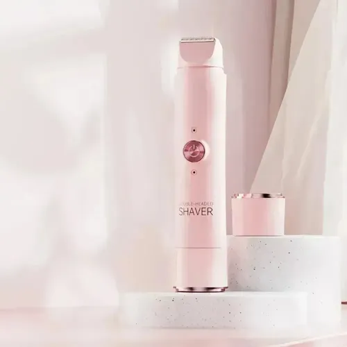 Afeitadora Eléctrica De Doble Cabezal Para Mujer, Dispositiv Purple