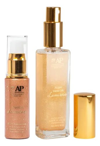 Ap Argan Glow Oil Luminare Rostro-cuerpo + Aquaskin Serum Argán