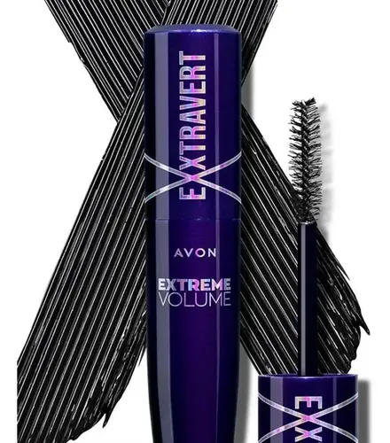 Máscara De Pestañas Volumen Extremo Exxtravagant Avon Negro