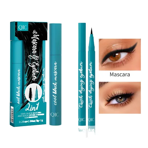 Kit De Rímel E Delineador De Olhos Border Beauty Qic Green