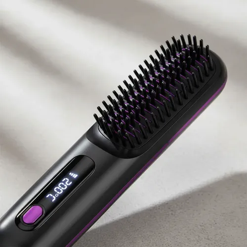 Peine Alisador Eléctrico Dehuka Portátil Inalámbrico Cerámico Con Pantalla Lcd Tipo C