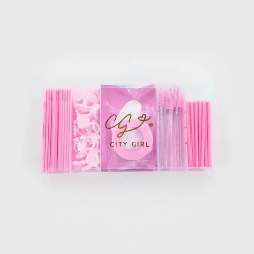 Kit Básico Extensión de Pestañas Marca City Girl Color