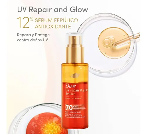 Sérum Bifasico Capilar Dove Uv Repair Protector 110ml