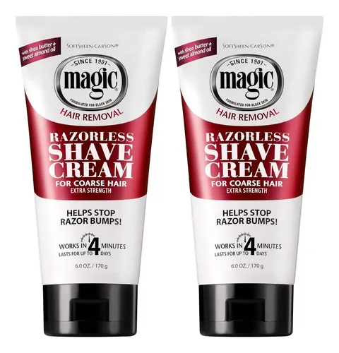 Crema Depilatoria Extra Fuerte Magic Shave 6 Oz (2 Pack)