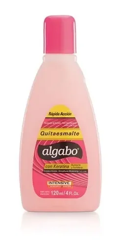 12 Quitaesmalte Fortalecedor Con Silicona Algabo 50 Ml