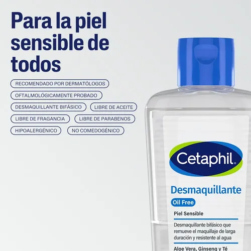 Cetaphil Desmaquillante Bifásico Suave Sin Aceite x 177ml