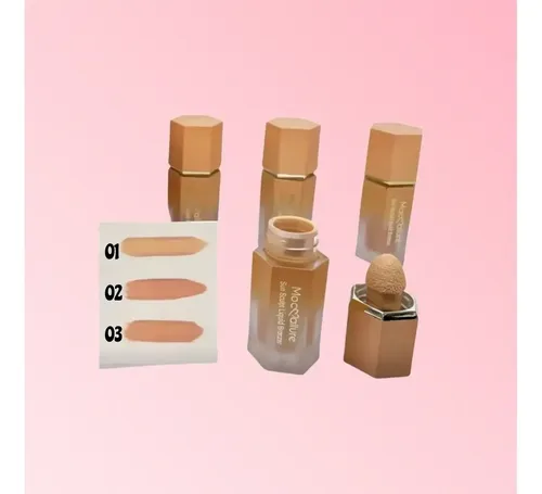 Corrector Y Contorno Mocallure Liquido Esponja Aplicador