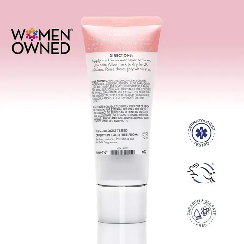 Mascarilla Facial Purificante De Arcilla Rosa Miss Spa 2 Oz