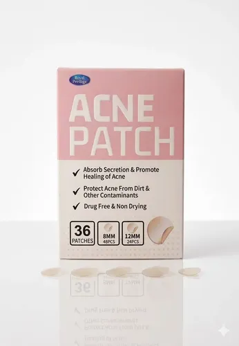 36 Parches Antiacné Invisibles Y Resistente Al Maquillaje