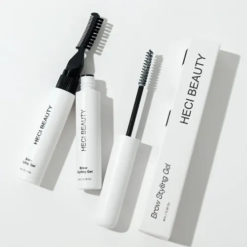 Gel Para Peinar Cejas Con Cabezal De Cepillo 3d Y Peine Mold Blanco 9222938328303