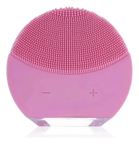 Limpiador Masajeador Facial Electrico Rostro Recargable Usb Color Rosa