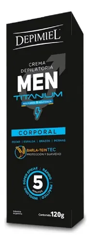 Depimiel Titanium Crema Depilatoria Corporal Men X120g