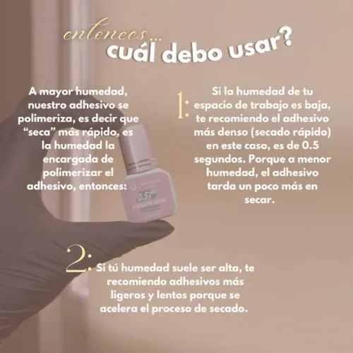 Adhesivo Pegamento Pestañas 0,5 Seg Cherimoya Profesional Negro