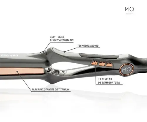 Planchita De Pelo Mq Full Alisados Titanium Pro 480