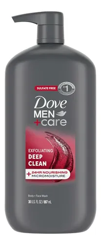 Jabón Exfoliante Dove Men+care Deep Clean Para Cuerpo Y Rost