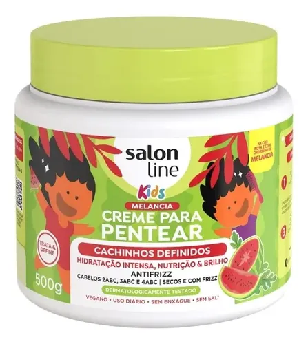 Salon Line Crema De Peinar Kids Sandia 500gr Rulos