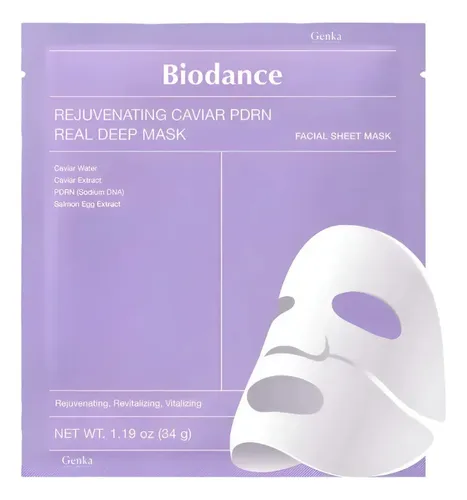 Mascarilla Rejuvenecedora Caviar Pdrn Real Deep 34g Biodance Madura