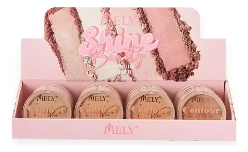Maquillaje Polvo Compacto Mely Contour Wave Mate Natural 10g