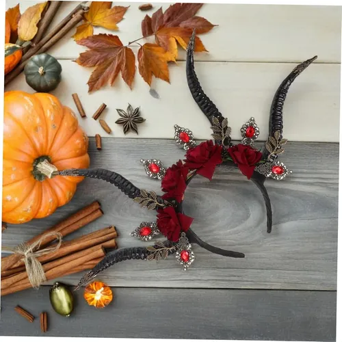 For Diadema De Cuernos De Para Halloween Y Cosplay