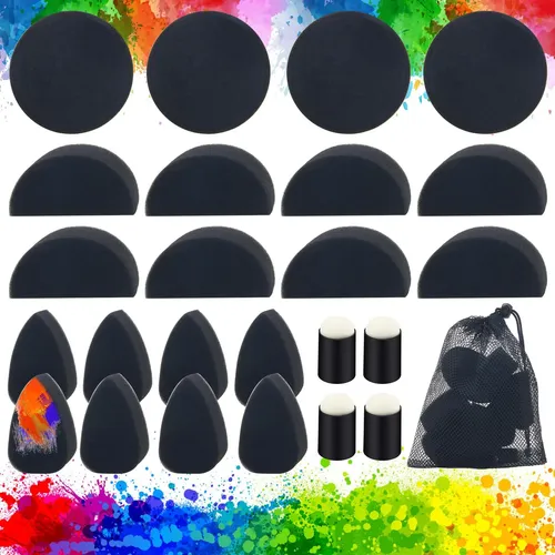 Kit De Esponjas Para Pintura Facial Boyistar 24 Piezas De Al