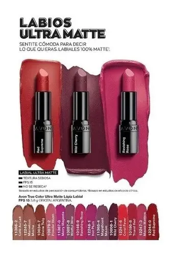 Labial 100% Ultra Matte Avon