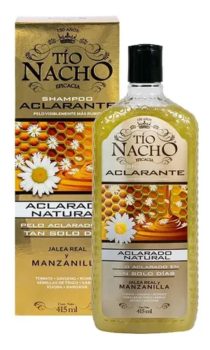 Shampoo Tío Nacho Aclarante X 415 Ml Jalea Real Manzanilla